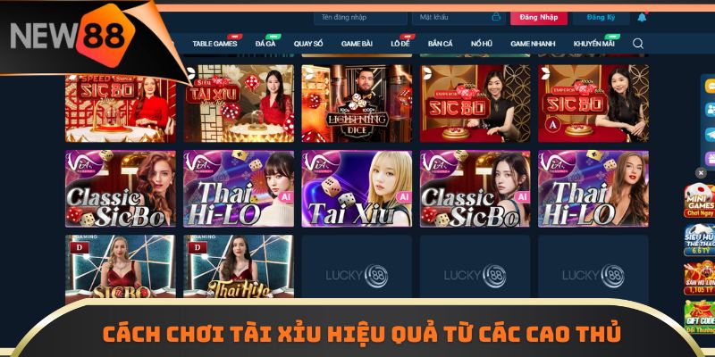 Cách chơi tài xỉu hiệu quả từ cao thủ