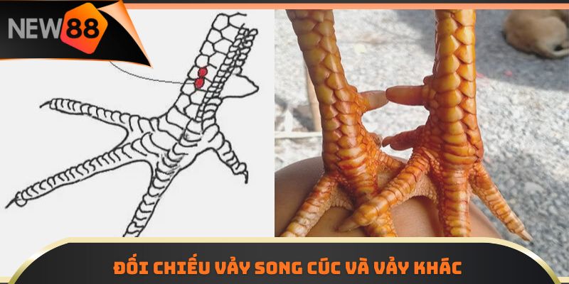 Đối chiếu vảy song cúc và vảy khác